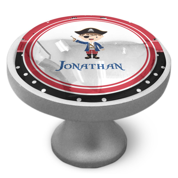 Pirate & Dots Cabinet Knob - Nickel - Side