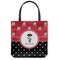 Pirate & Dots Canvas Tote Bag - Small - 13"x13" (Personalized)