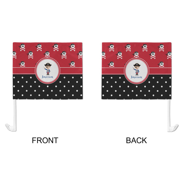 Pirate & Dots Car Flag - Large - APPROVAL