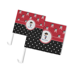 Pirate & Dots Car Flag (Personalized)