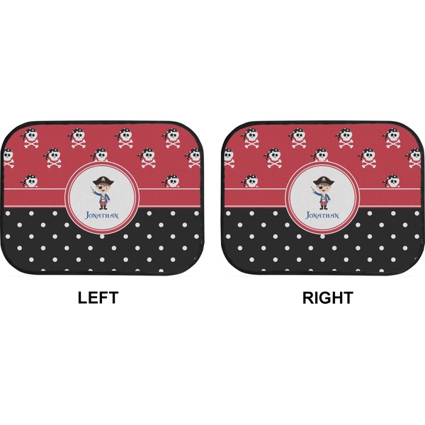 Pirate & Dots Car Floor Mats (Back Seat) (Approval)