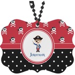Pirate & Dots Rear View Mirror Charm (Personalized)
