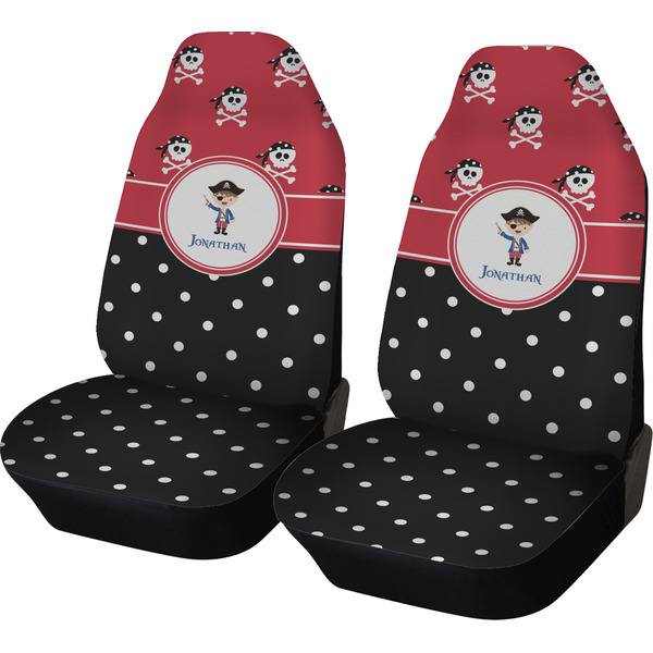 Custom Pirate & Dots Car Seat Covers (Set of Two) (Personalized)