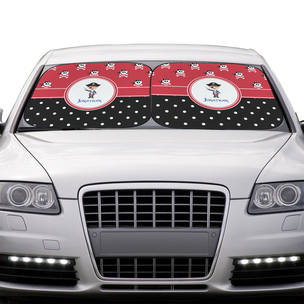 Pirate & Dots Car Sun Shades - IN CONTEXT