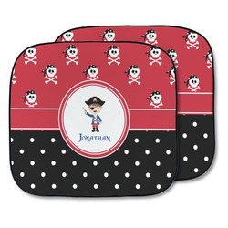 Pirate & Dots Car Sun Shade - Two Piece (Personalized)