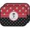 Pirate & Dots Car Floor Mats (Back Seat) (Personalized)