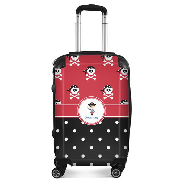 Custom Pirate & Dots Suitcase - 20" Carry On (Personalized)