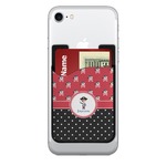 Pirate & Dots 2-in-1 Cell Phone Credit Card Holder & Screen Cleaner (Personalized)