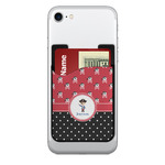 Pirate & Dots 2-in-1 Cell Phone Credit Card Holder & Screen Cleaner (Personalized)