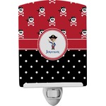 Pirate & Dots Ceramic Night Light (Personalized)