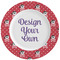 Pirate & Dots Ceramic Dinner Plates (Set of 4) (Personalized)