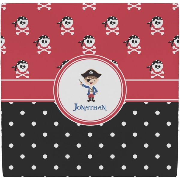 Custom Pirate & Dots Ceramic Tile Hot Pad (Personalized)