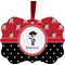 Pirate & Dots Christmas Ornament (Front View)
