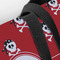 Pirate & Dots Closeup of Tote w/Black Handles