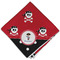 Pirate & Dots Cloth Napkins - Personalized Dinner (Folded Four Corners)