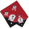 Pirate & Dots Cloth Napkins - Personalized Lunch & Dinner (PARENT MAIN)