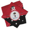 Pirate & Dots Cloth Napkins - Personalized Lunch (PARENT MAIN Set of 4)
