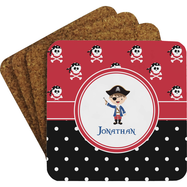 Pirate & Dots Coaster Set (Personalized)