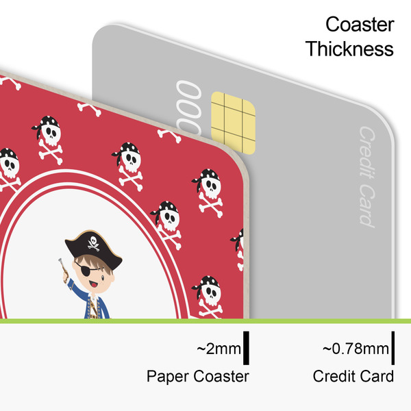 Pirate & Dots Coaster Thickness
