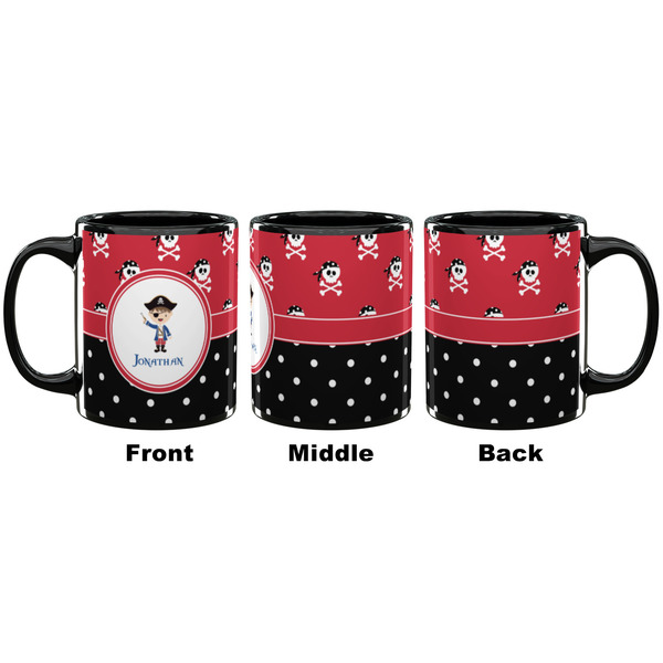 Pirate & Dots Coffee Mug - 11 oz - Black APPROVAL