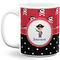 Pirate & Dots Coffee Mug - 11 oz - Full- White