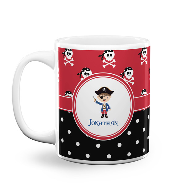 Custom Pirate & Dots Coffee Mug (Personalized)