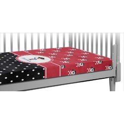 Pirate & Dots Crib Fitted Sheet (Personalized)