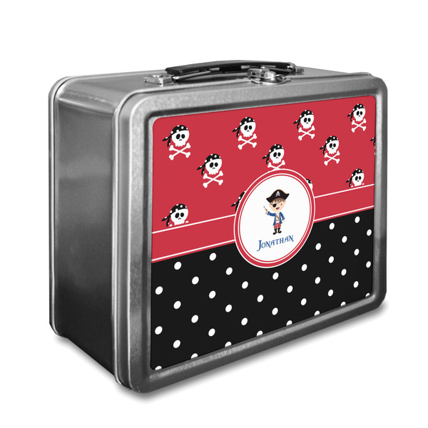 Custom Pirate & Dots Lunch Box (Personalized)