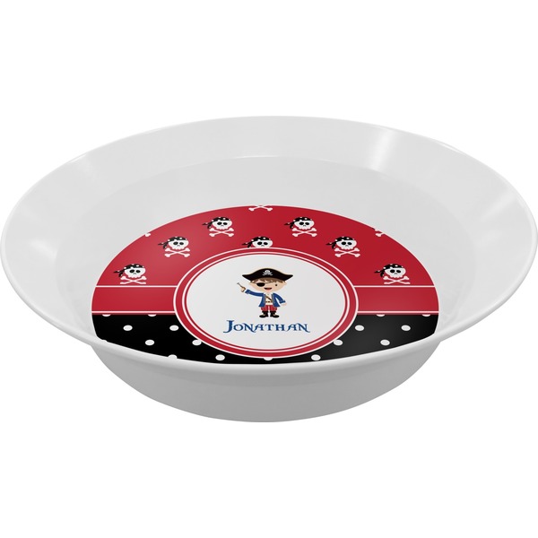 Custom Pirate & Dots Melamine Bowl (Personalized)