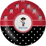 Pirate & Dots Melamine Plate (Personalized)
