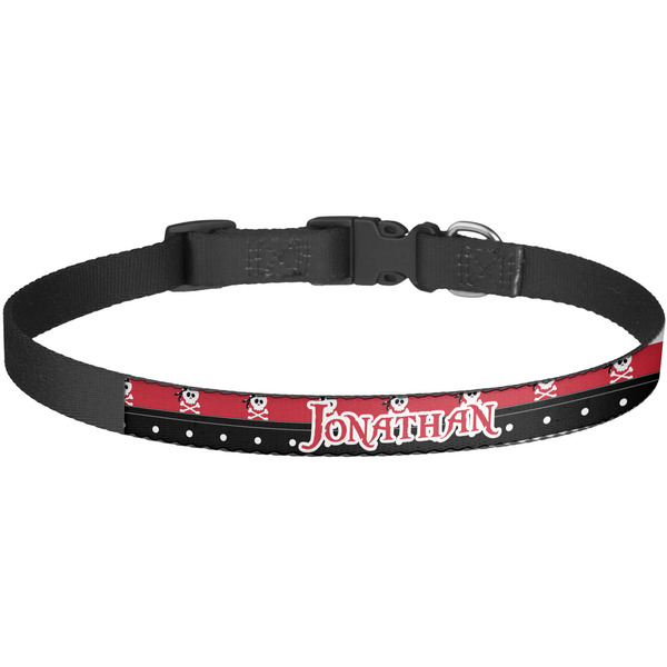 Custom Pirate & Dots Dog Collar - Large (Personalized)
