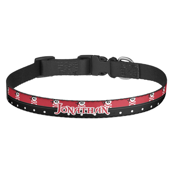 Custom Pirate & Dots Dog Collar (Personalized)