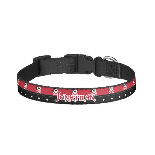 Custom Pirate & Dots Dog Collar - Small (Personalized)