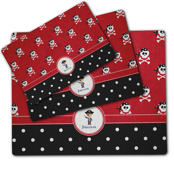 Pirate & Dots Dog Food Mat - MAIN (sm, med, lrg)