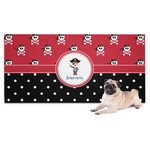 Pirate & Dots Dog Towel (Personalized)