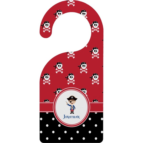 Custom Pirate & Dots Door Hanger (Personalized)