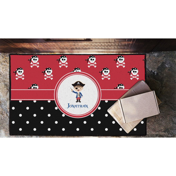 Pirate & Dots Door Mat - LIFESTYLE (Lrg)