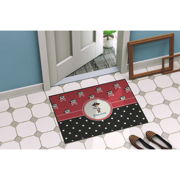 Pirate & Dots Door Mat Lifestyle