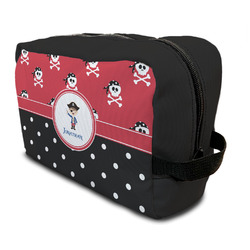 Pirate & Dots Toiletry Bag / Dopp Kit (Personalized)