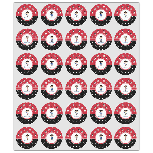 Pirate & Dots Drink Topper - XSmall - Set of 30