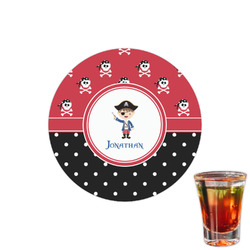 Pirate & Dots Printed Drink Topper - 1.5" (Personalized)