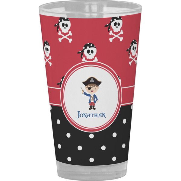 Custom Pirate & Dots Pint Glass - Full Color (Personalized)