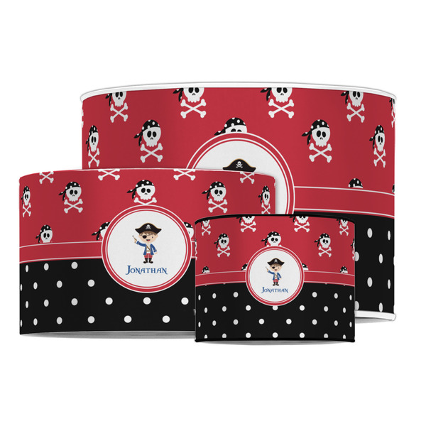 Pirate & Dots Drum Lampshades - MAIN