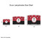 Pirate & Dots Drum Lampshades - Sizing Chart
