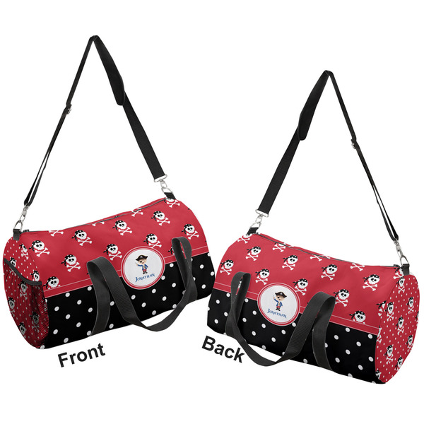 Pirate & Dots Duffle bag small front and back sides
