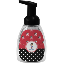 Pirate & Dots Foam Soap Bottle - Black (Personalized)