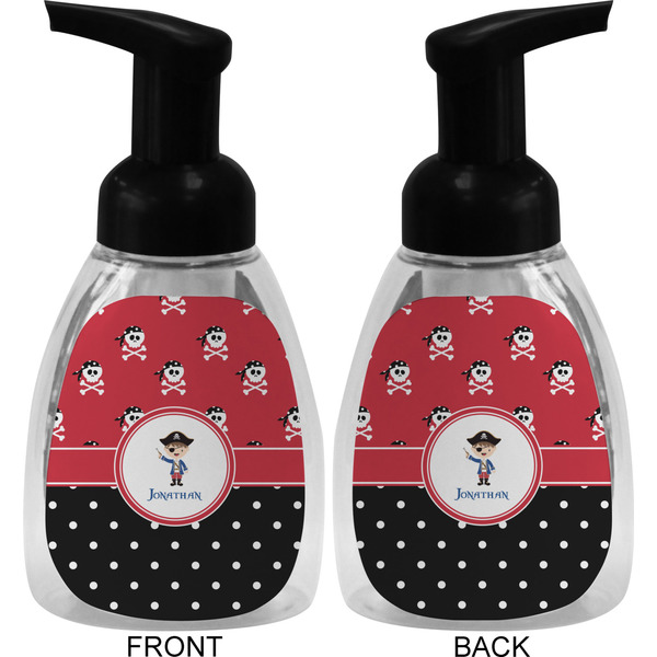Pirate & Dots Foam Soap Bottle (Front & Back)