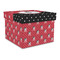 Pirate & Dots Gift Boxes with Lid - Canvas Wrapped - Large - Front/Main
