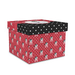 Pirate & Dots Gift Box with Lid - Canvas Wrapped - Medium (Personalized)