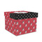 Pirate & Dots Gift Boxes with Lid - Canvas Wrapped - Medium - Front/Main